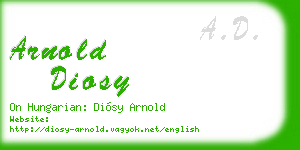 arnold diosy business card